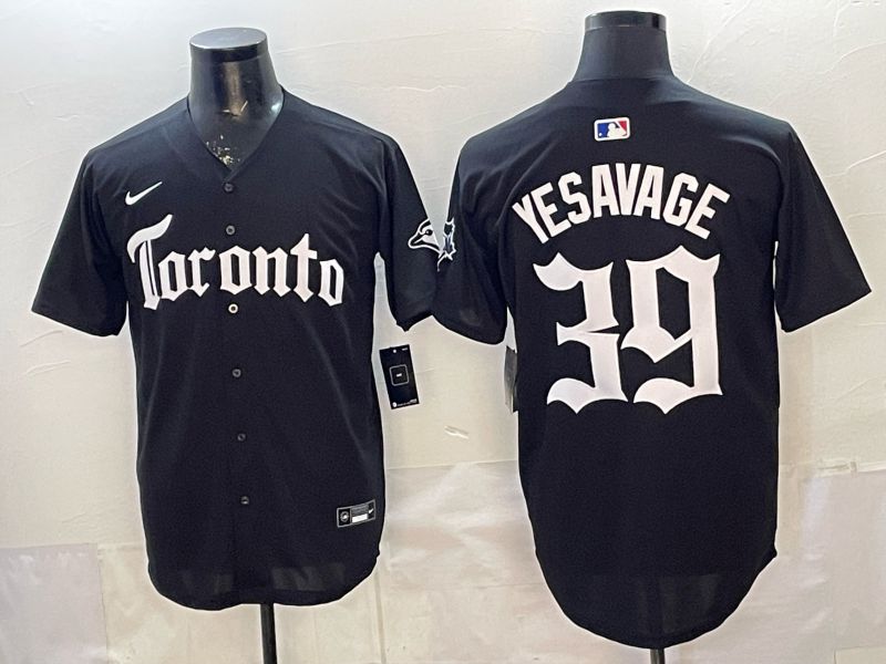 Men 2026 Toronto Blue Jays #39 Yesavage Black 5th generation Joint Name Nike MLB Jersey style 003